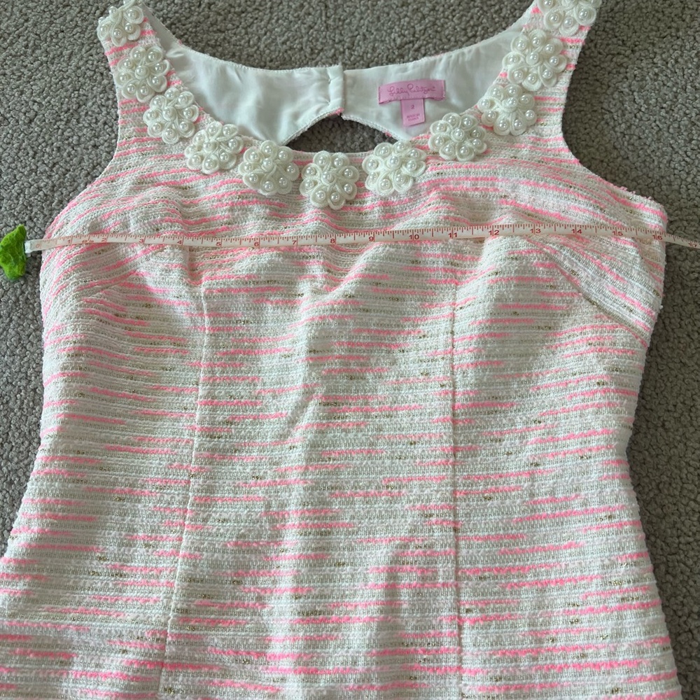 Lilly Pulitzer Nina Pink and Cream Backless Dress - Picture 12 of 13